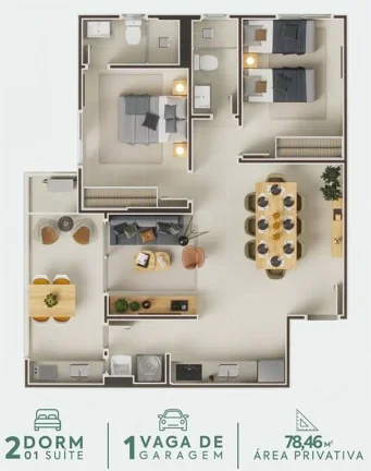 Imagem APARTAMENTO COM 78.46 m² - CENTRO - ITANHAÉM SP
