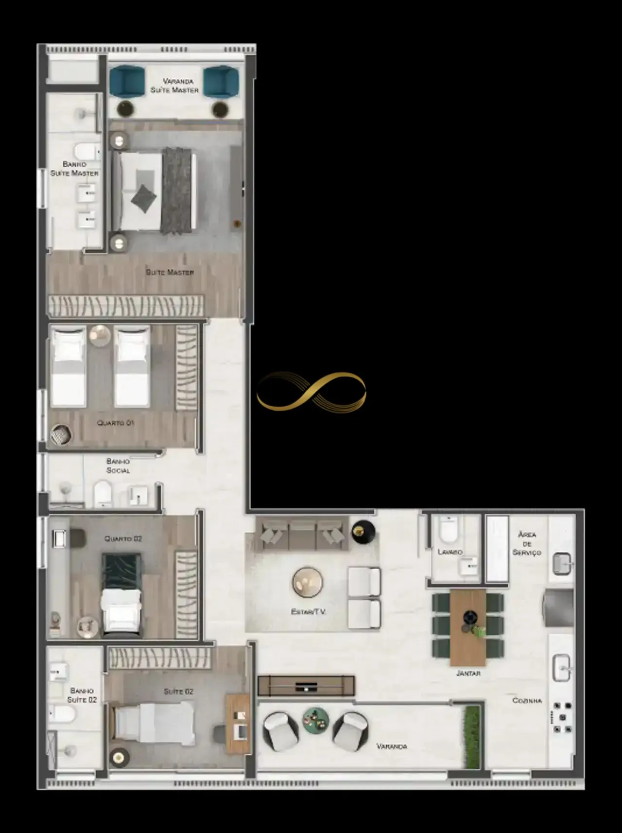 Imagem MINAS BRISA FLEMING RESIDENCE - Apartamento à venda no bairro Ouro Preto - Belo Horizonte/MG