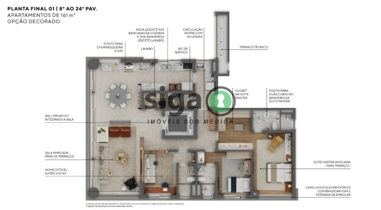 Imagem Apartamento para venda em Moema com 03 suítes, São Paulo - SP