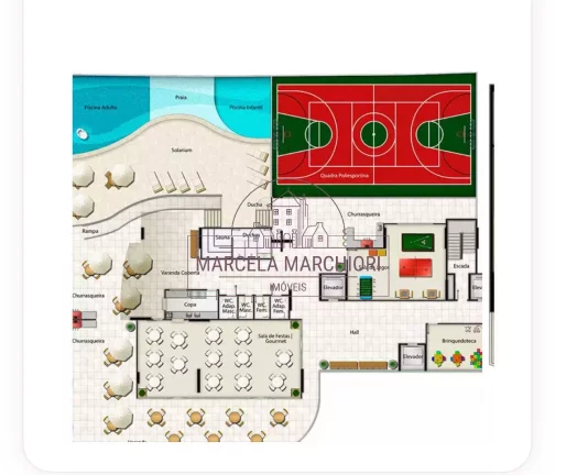 Imagem Apartamento de alto padrão 2 quartos 1 suíte na quadra da praia de Itapuã