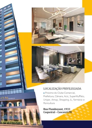 Imagem Lançamento: Apartamento no EDIFÍCIO LONDON RESIDENCE no Bairro Coqueiral em Cascavel - 178.63m² com portaria 24h