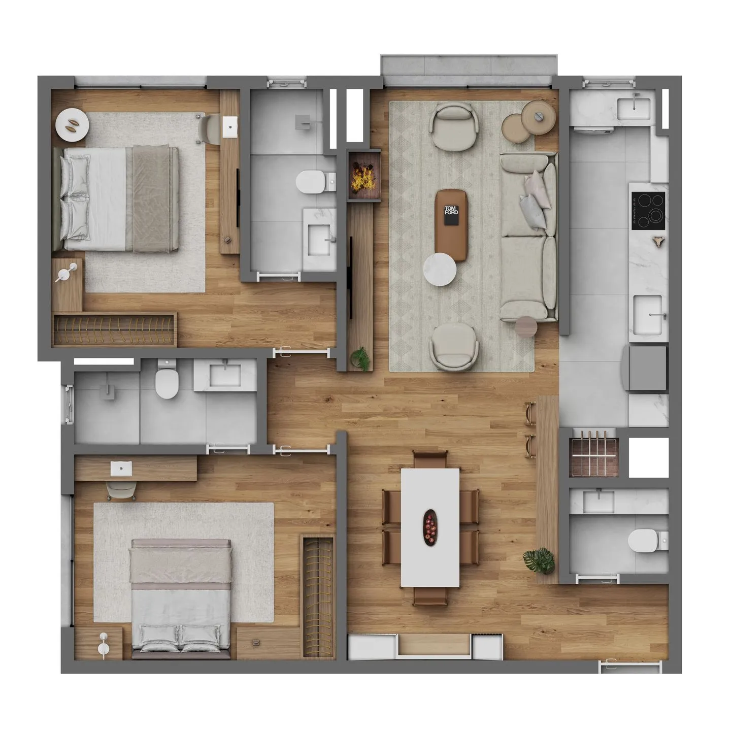 Imagem Apartamento à venda em Canela, Centro , com 2 quartos, 83.17m2