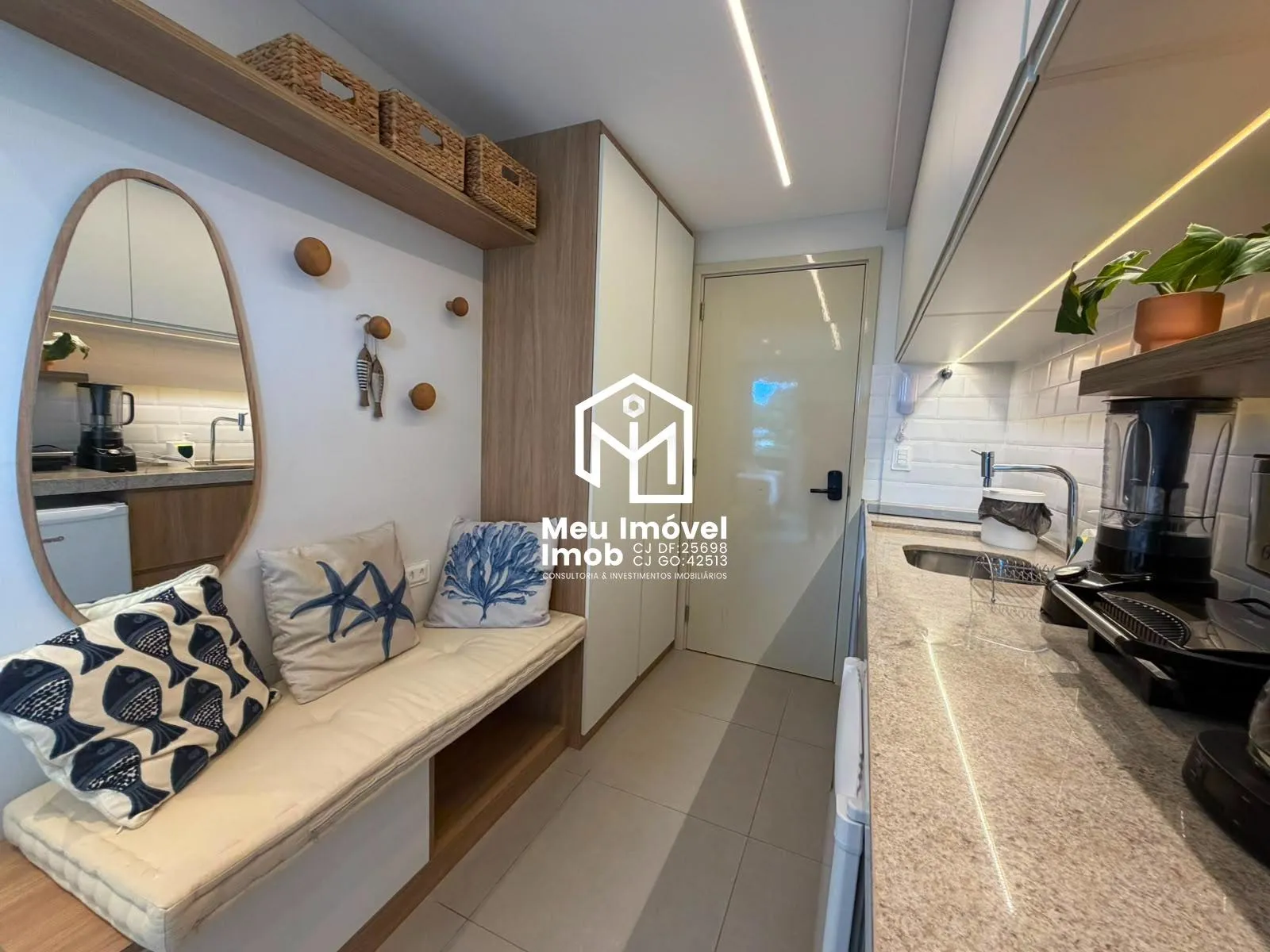 Imagem Way Bossa Flat 1 Quarto 1 Vaga 27m² Mobiliado João Pessoa/PB