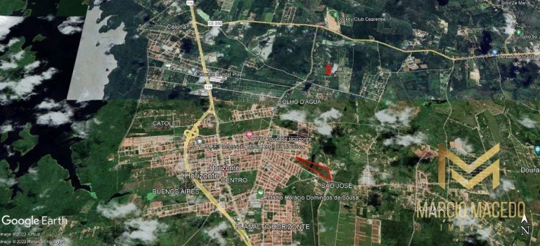 Imagem Terreno à venda, 16400 m² por R$ 820.000,00 - Olho D'água - Horizonte/CE