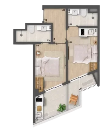 Imagem APARTAMENTO RESIDENCIAL em Rio de Janeiro - RJ, Copacabana