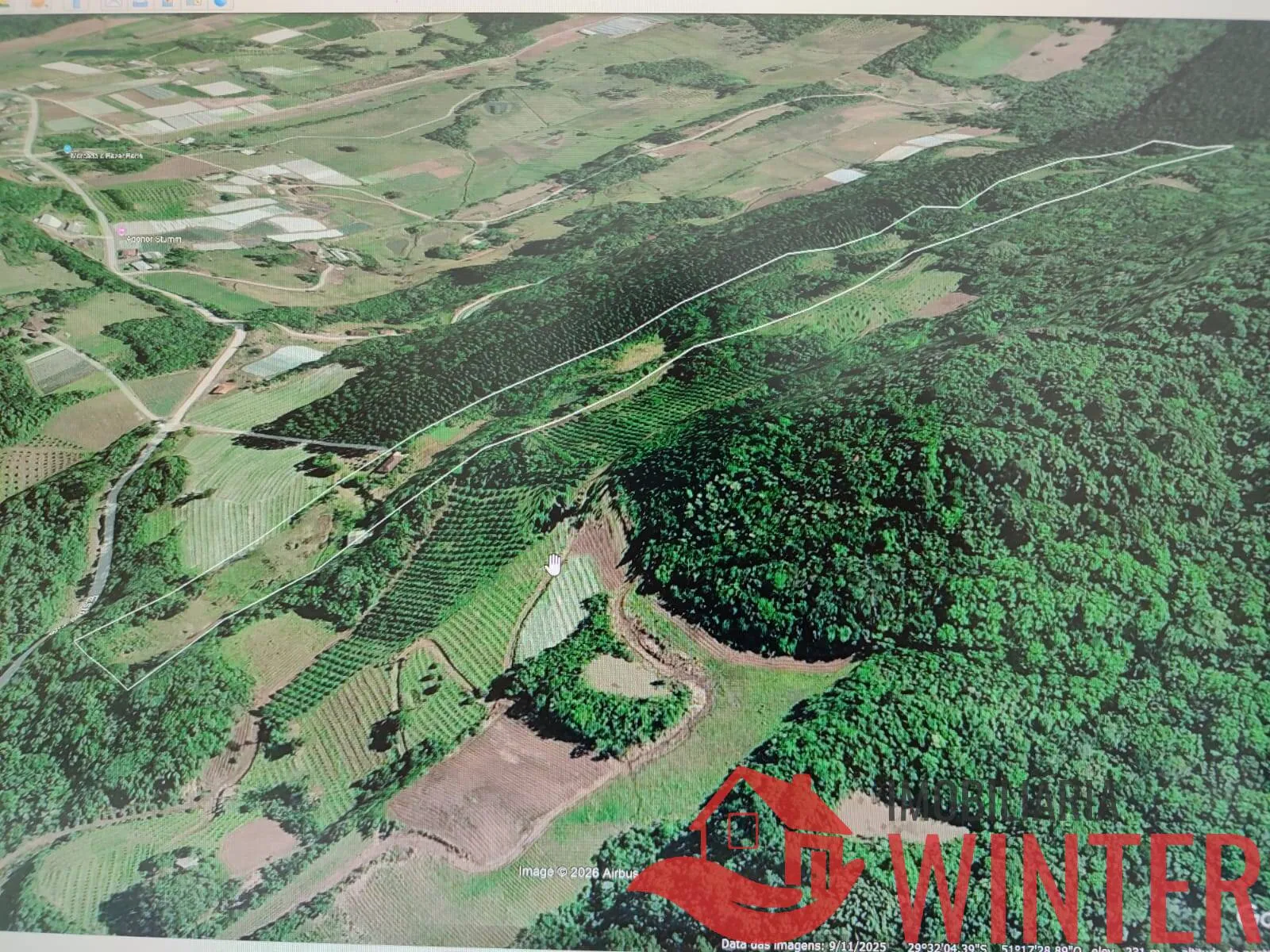 Imagem Área de 85.461,00m² com saibro em Arroio Bonito, São José do Hortêncio.