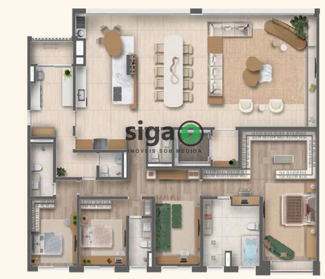 Imagem Apartamento Garden à venda na Vila Mariana de 298 m² com 4 Suítes e 4 Vagas - São Paulo