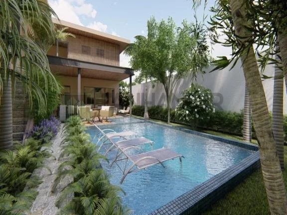 Imagem Vendo casa nova no Jd. Europa - entrega 12 meses Em mais um projeto exuberante e contemporâneo assinado pelo arquiteto Marcelo Franco, responsável p