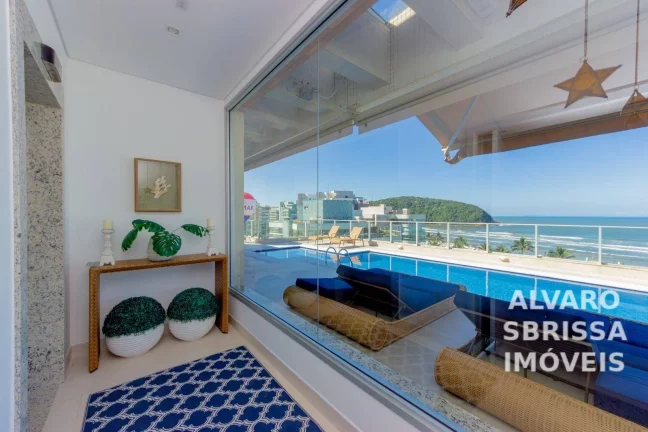 Foto do imóvel Apartamento Cobertura Penthouse pé na areia, 9 suites, 9 vagas cobertas, 696m², Riviera de São Lourenço em Bertioga SP.