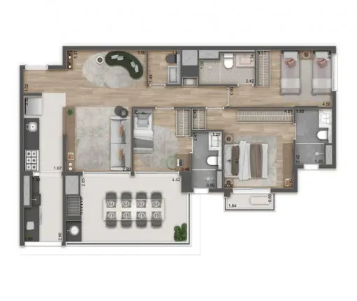 Foto do imóvel Apartamento com 2 Quartos à Venda, 2.336 m² em Vila Cordeiro - São Paulo