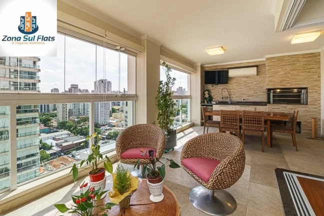 Imagem Apartamento Alto Padrão à Venda Na Vila Olímpia Com 3 Suítes, Varanda Gourmet e 4 Vagas