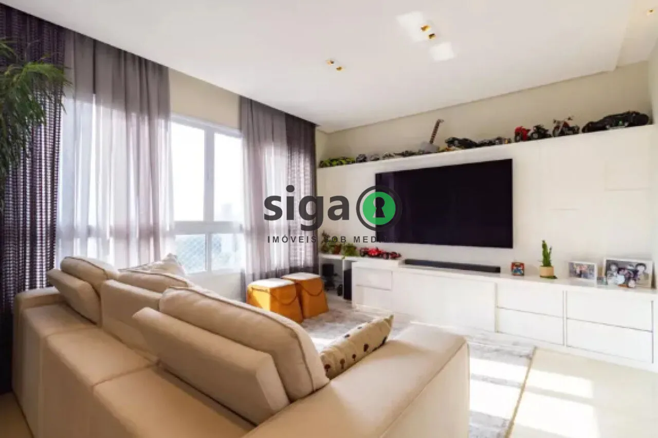 Imagem Apartamento à venda e locação, MOBILIADO, com 184m², 3 quartos e 3 vagas no Morumbi