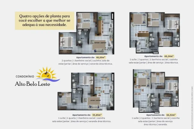 Imagem Apartamento 2 dormitórios para Venda em Teresina, Pedra Mole, 3 dormitórios, 1 suíte, 1 banheiro, 1 vaga