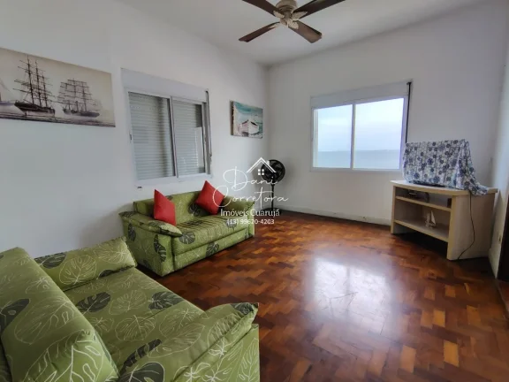 Imagem Apartamento à venda em Guarujá-SP: 3 quartos, 1 suíte, 2 salas, 3 banheiros, 2 vagas de garagem, 209m² - Bairro Pitangueiras!