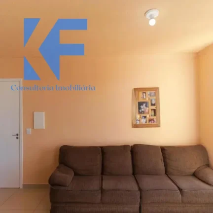 Imagem Apartamento confortável com 51m² no 4° andar, sendo 2 dormitórios, sala, cozinha, banheiro social, área de serviços, vaga de garagem coberta.
