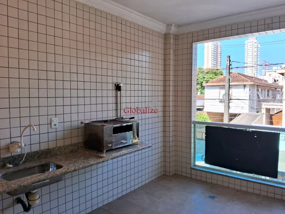 Imagem Casa Sobreposta Alta em Santos no bairro do Campo Grande de 3 dormitórios, suíte e vaga para 2 veículos a venda por R$ 865.000,00