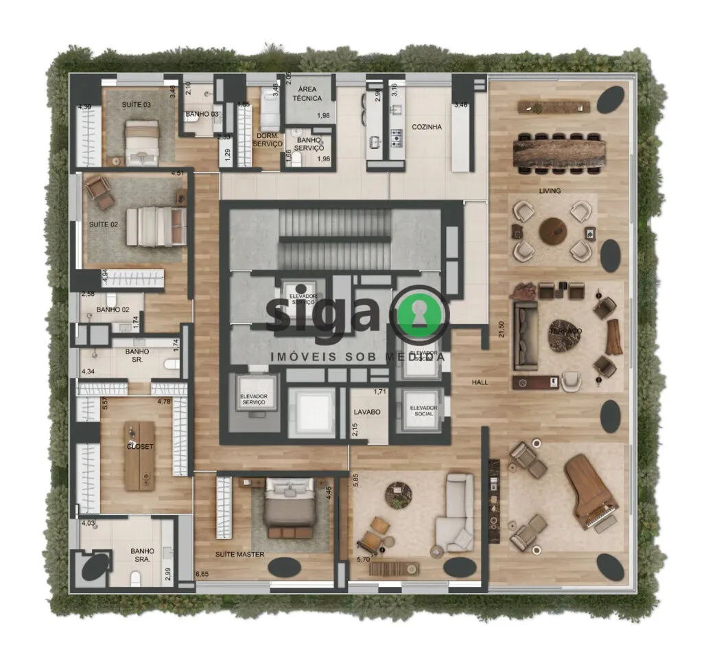 Imagem Apartamento para venda no Jardins 04 suítes, São Paulo - SP