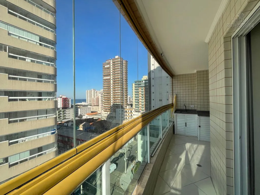 Imagem Apto Tupi, 100m², 3 Dorm, 1 Suíte, Vista Mar e Churrasqueira Privativa