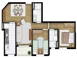 Imagem Cobertura duplex em Santo André, Edifício Saint Felicien Vila Guiomar Santo André