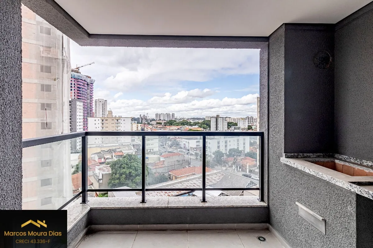 Imagem Apartamento Novo com Varanda Gourmet no Centro de Osasco com 2 Suítes, 2 Vagas e Depósito, Vista Livre. Edifício com Lazer