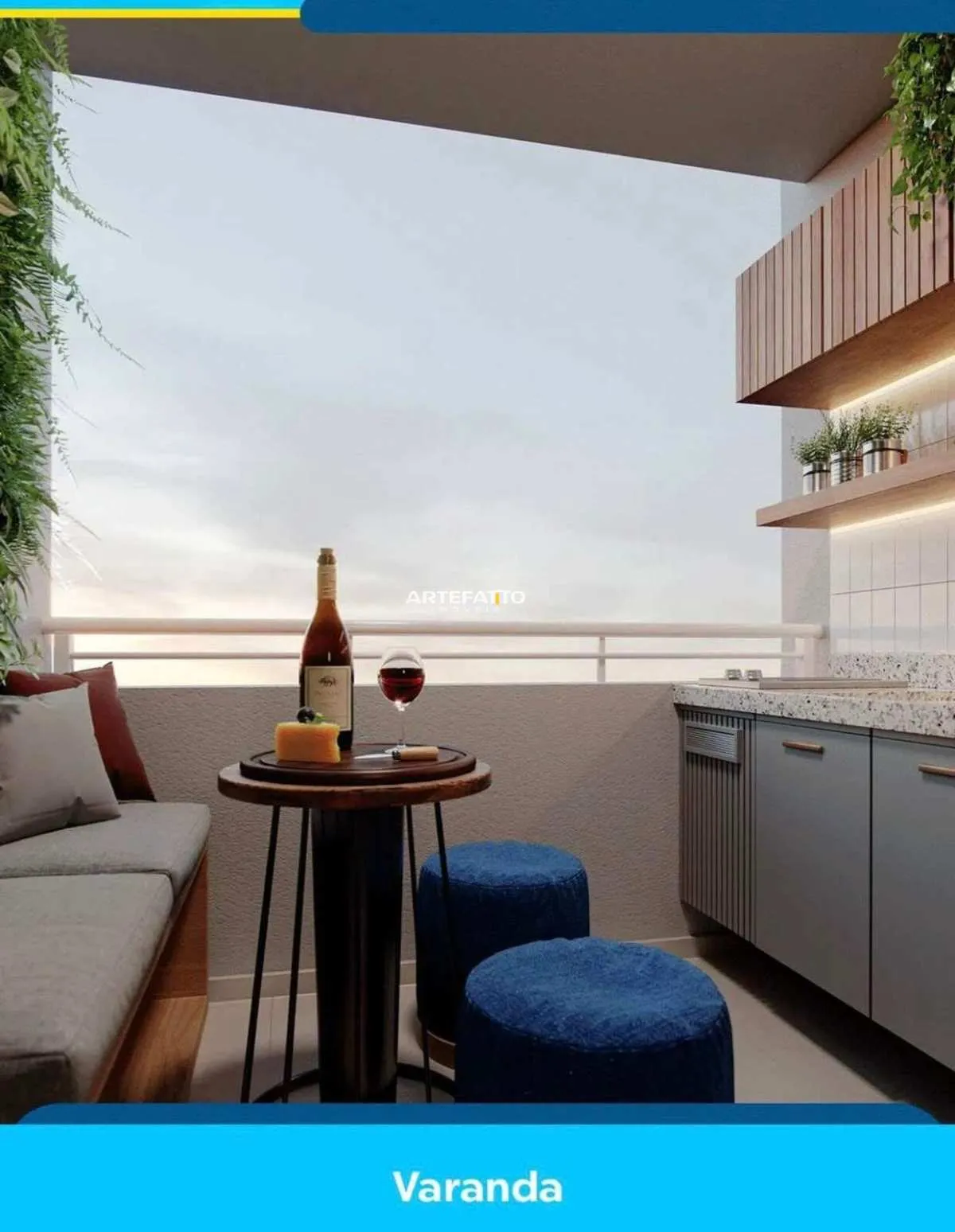 Imagem Apartamento à venda em Franca, Jardim Samello Woods, com 2 quartos, 59m2