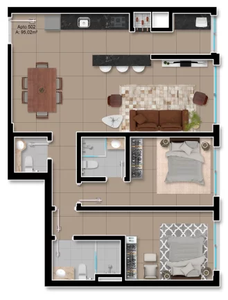 Imagem Del Paine - Apartamento à venda no bairro Navegantes - Capão da Canoa/RS