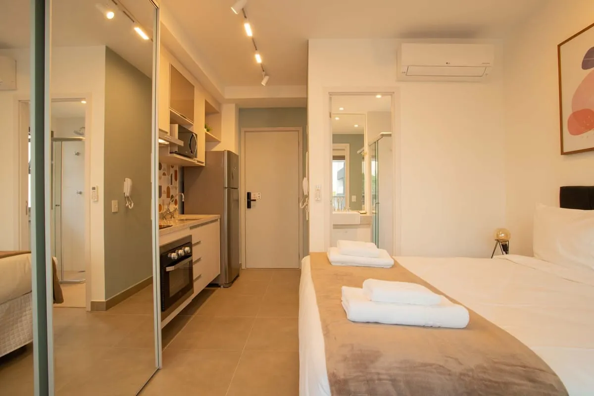 Imagem Apartamento com 1 Quarto para alugar, 25m² - Pinheiros