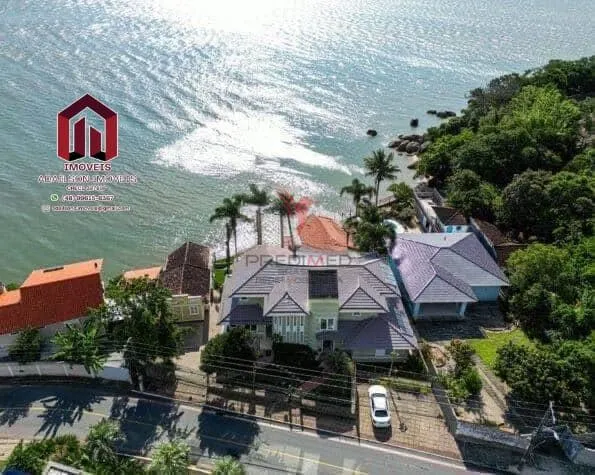 Imagem Casa Exclusiva Frente Mar em Florianópolis Cacupé 5 Quartos com Acesso Privativo à Praia