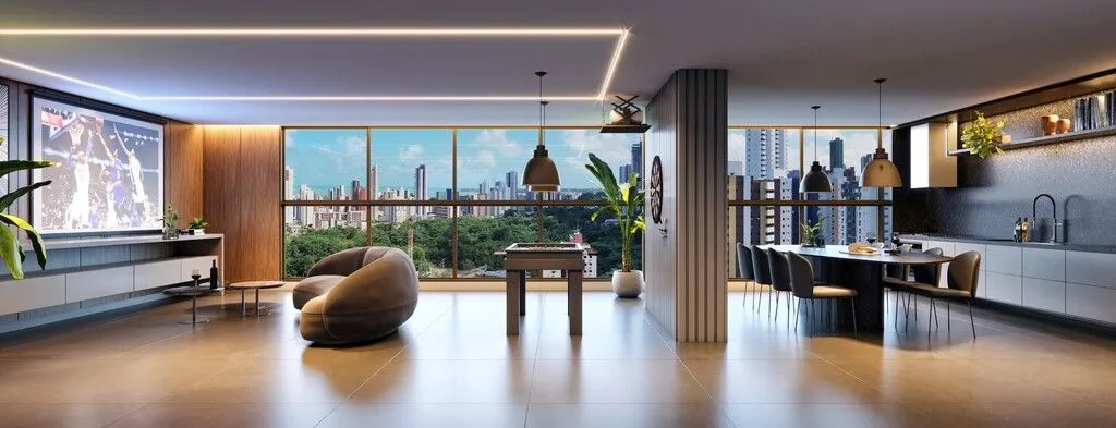 Imagem Apartamento com 3 quartos, 2 suítes e lazer completo no Jardim Luna. Conforto, localização estratégica e alto padrão em João Pessoa.