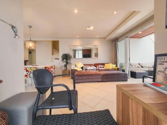 Imagem Cobertura à venda com Vista para o Mar, 3 Dormitórios 1 suíte, 2 vagas, 147 m² - Riviera de São Lourenço - Bertioga SP