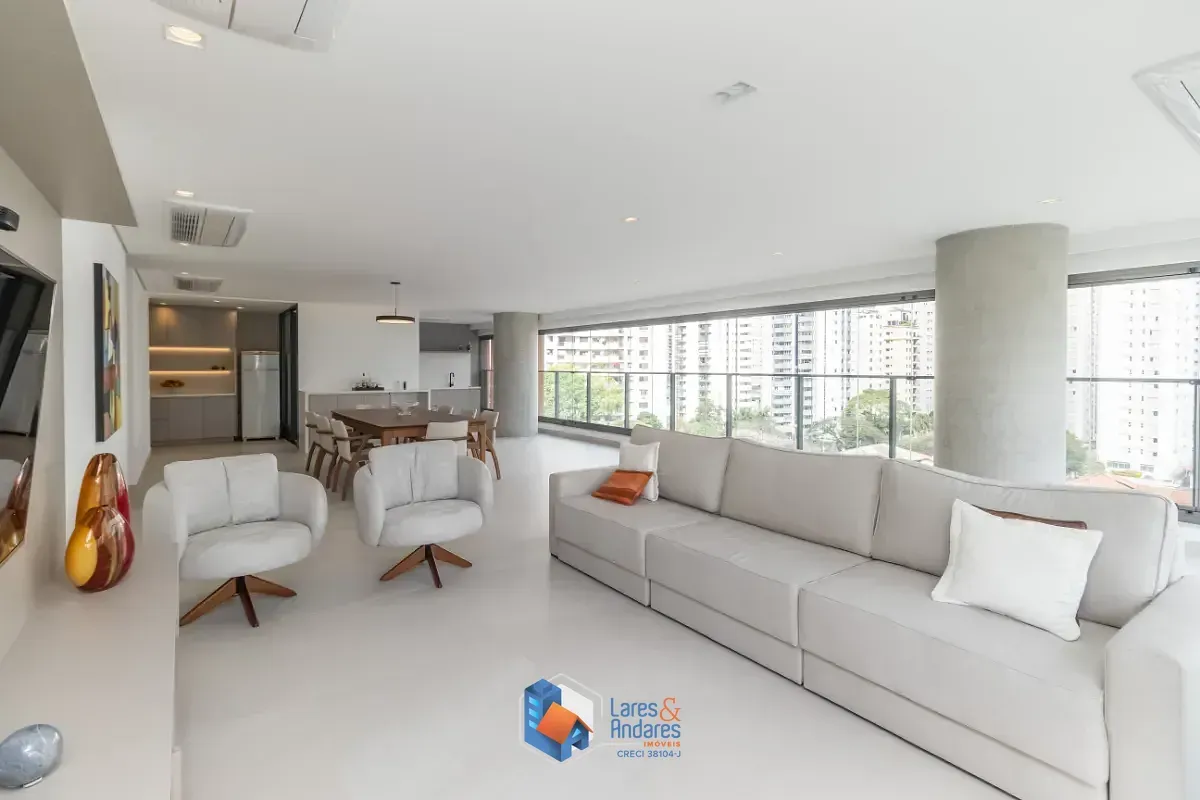 Imagem Apartamento para venda em Campo Belo com 3 quartos, sendo 3 suítes, 211m²