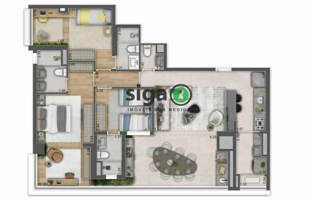 Imagem Apartamento para venda no Brooklin, São Paulo - SP