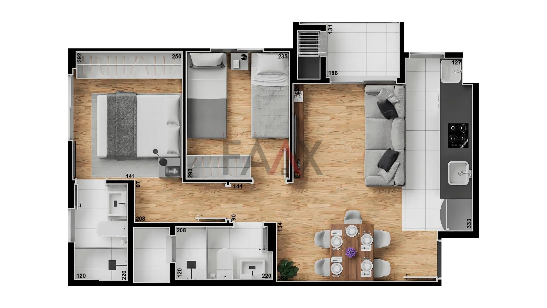 Imagem Vista Batel, apartamentos a venda com 2 elevadores no Batel próxima à Havan