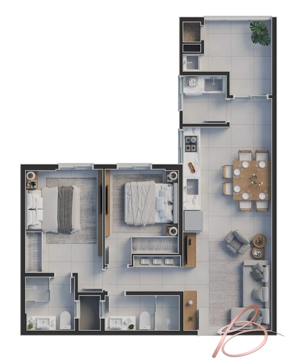 Imagem Apartamento Alto Padrão em Praia Brava de Itajaí, Itajaí/SC