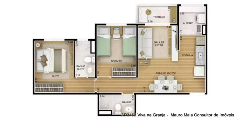 Imagem Cond. Fatto Novo Panamby - Apto 52 m² - 2 dorms / 1ste / 1 vaga - Lazer!