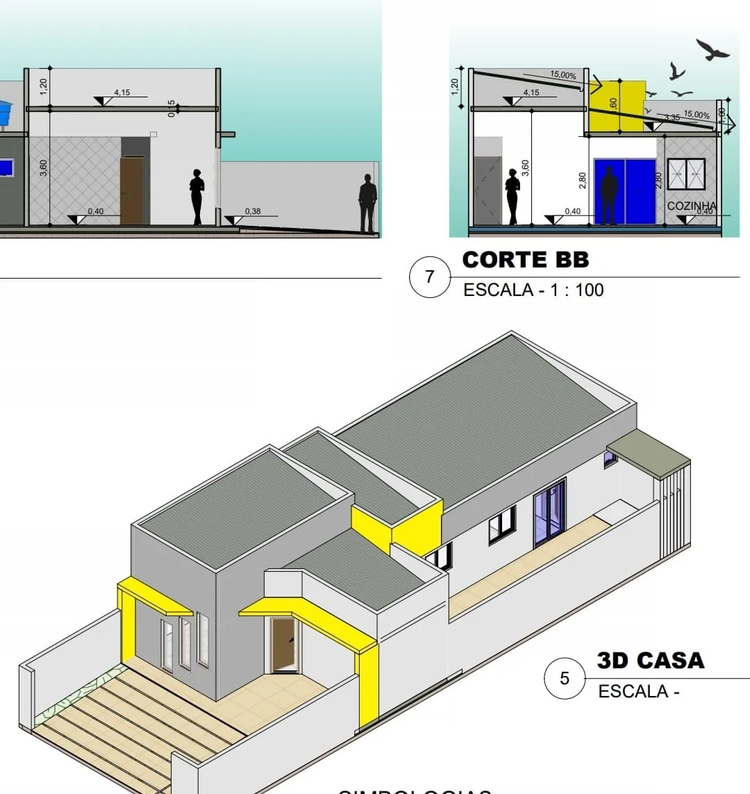 Foto do imóvel Casa para Locação 3 Quartos, 1 Suite, 2 Vagas, 176M², Res. Santa Clara, Pindamonhangaba - SP