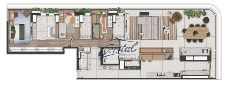 Imagem Apartamento à venda, 154 m² por R$ 2.643.915,00 - Vila Madalena - São Paulo/SP