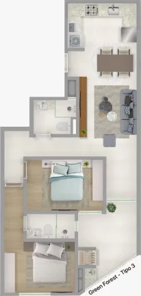 Imagem Green Forest - Residencial - Apartamento à venda no bairro Morretes - Itapema/SC