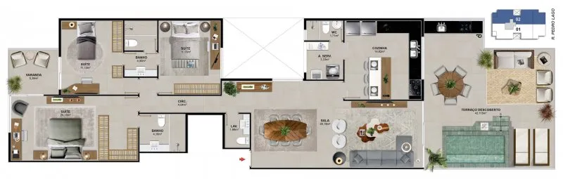 Imagem Apartamento a Venda no bairro Barra da Tijuca - Rio de Janeiro, RJ