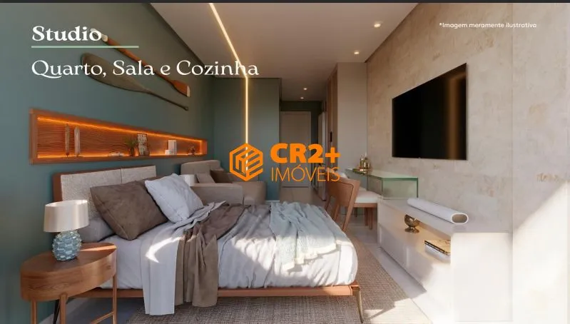 Imagem Vendo Flat 19m2, 1 quarto, em Tamandaré/Carneiros.