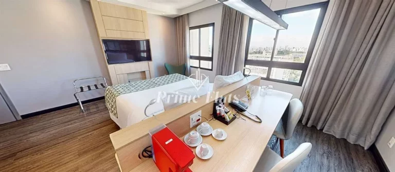 Imagem Flat disponível para venda no Mercure São Paulo Pinheiros Hotel, com 28m², 1 dormitório e 1 vaga de garagem