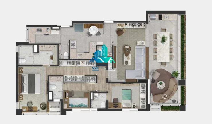 Imagem Alto Padrão na Mooca: 155m2 com 3 Suítes e 3 Vagas!