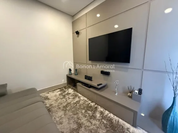 Imagem Casa à venda no Condomínio Athenas, em Paulínia, com design moderno, o imóvel apresenta um conce...