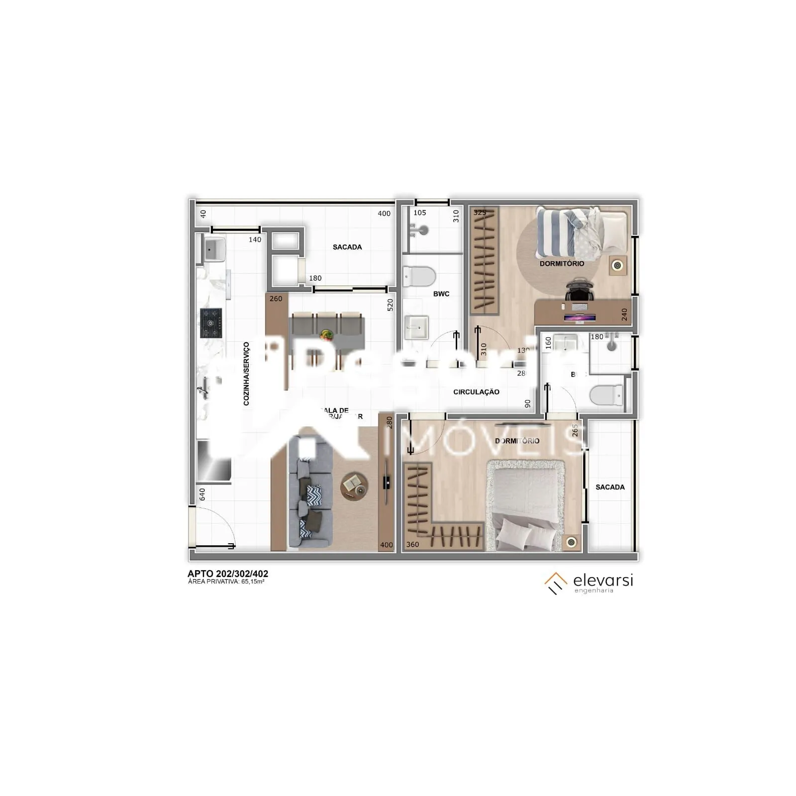 Imagem Apartamento à venda em Pinhais, Centro, com 3 quartos, 73,45m²