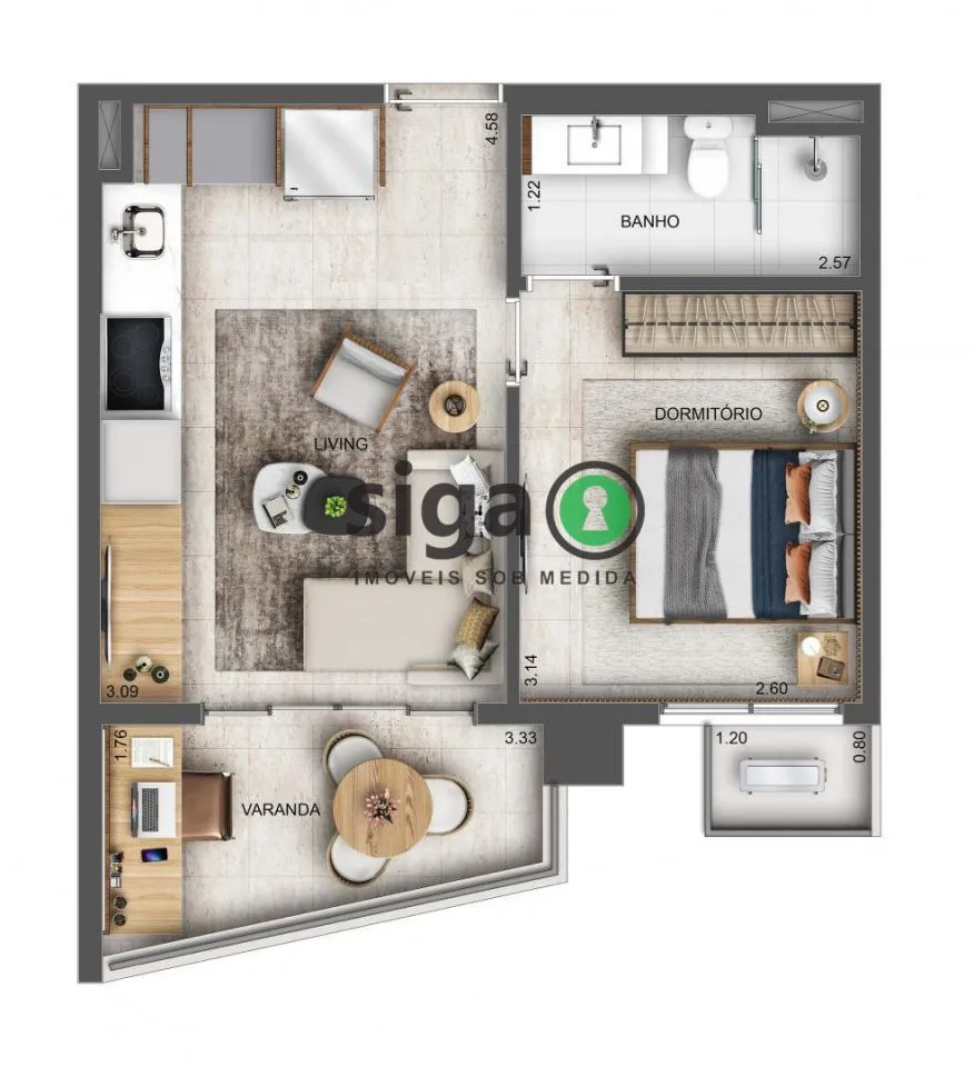Imagem Apartamento Residencial em Brooklin