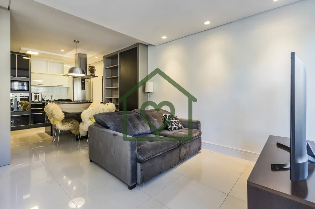 Imagem Amplo duplex de 81m². Sala de estar / jantar com cozinha integrada, churrasqueira, lavabo e área d...