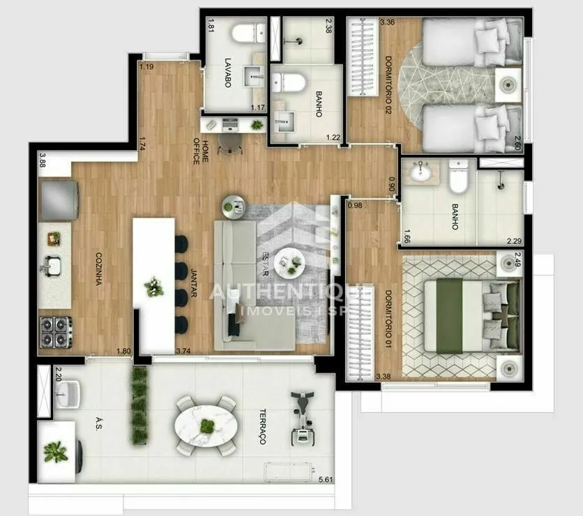 Imagem SIGNATUR - Parque Imperial Saúde - Apartamento à venda no bairro Saúde - São Paulo/SP, Zona Sul