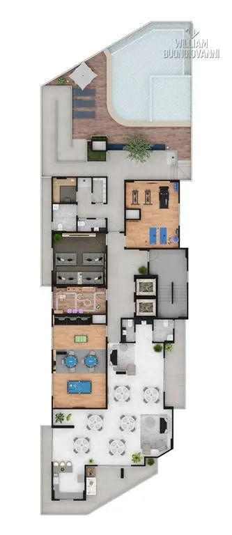 Imagem Apt. novo na Mirim, 2 Dorms com Suíte, Churrasqueira Privativa e Lazer Premium