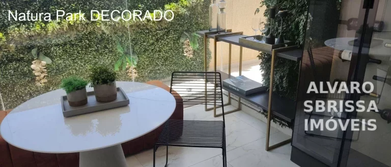 Imagem Apartamento com 3 dormitórios sendo uma suíte em condomínio park, cercado de vegetação, lagos, peixes, locais agradáveis para relaxar e área de lazer