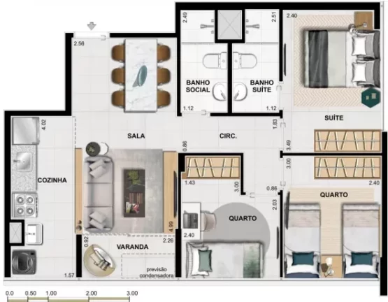 Imagem APARTAMENTO RESIDENCIAL em Rio de Janeiro - RJ, Barra da Tijuca